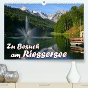 Zu Besuch am Riessersee (Premium, hochwertiger DIN A2 Wandkalender 2023, Kunstdruck in Hochglanz)