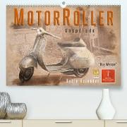 Mototrroller - Vesparade (Premium, hochwertiger DIN A2 Wandkalender 2023, Kunstdruck in Hochglanz)