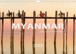 MYANMAR - Land der Pagoden (Wandkalender 2023 DIN A4 quer)