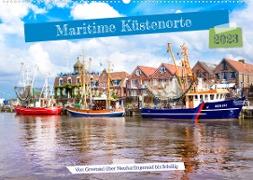 Maritime Küstenorte - von Greetsiel, über Neuharlingersiel bis Schillig (Wandkalender 2023 DIN A2 quer)
