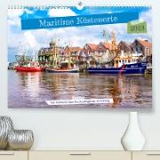 Maritime Küstenorte - von Greetsiel, über Neuharlingersiel bis Schillig (Premium, hochwertiger DIN A2 Wandkalender 2023, Kunstdruck in Hochglanz)
