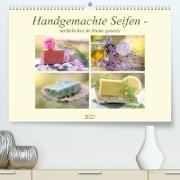 Handgemachte Seifen - natürliches in Szene gesetzt (Premium, hochwertiger DIN A2 Wandkalender 2023, Kunstdruck in Hochglanz)