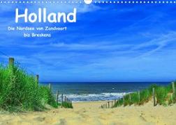 Holland - Die Nordsee von Zandvoort bis Breskens (Wandkalender 2023 DIN A3 quer)
