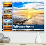 Wattenmeer Nordsee - Lichtstimmungen zwischen Land und Meer (Premium, hochwertiger DIN A2 Wandkalender 2023, Kunstdruck in Hochglanz)