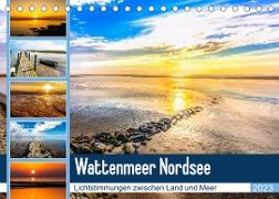 Wattenmeer Nordsee - Lichtstimmungen zwischen Land und Meer (Tischkalender 2023 DIN A5 quer)