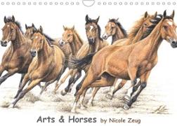 Arts & Horses (Wandkalender 2023 DIN A4 quer)