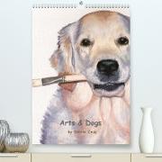 Arts & Dogs (Premium, hochwertiger DIN A2 Wandkalender 2023, Kunstdruck in Hochglanz)