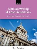 Opinion Writing and Case Preparation