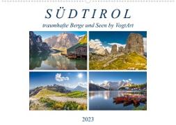 Südtirol, traumhafte Berge und Seen by VogtArtAT-Version (Wandkalender 2023 DIN A2 quer)