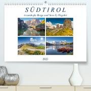 Südtirol, traumhafte Berge und Seen by VogtArtAT-Version (Premium, hochwertiger DIN A2 Wandkalender 2023, Kunstdruck in Hochglanz)