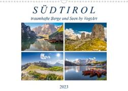 Südtirol, traumhafte Berge und Seen by VogtArtAT-Version (Wandkalender 2023 DIN A3 quer)