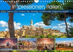 Impressionen Italien, Sienna, Rom, Florenz, Pisa, Venedig, Amalfie Küste, Toskana by VogtArt (Wandkalender 2023 DIN A4 quer)