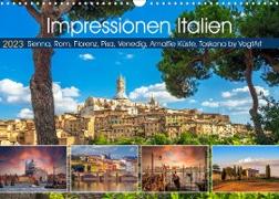 Impressionen Italien, Sienna, Rom, Florenz, Pisa, Venedig, Amalfie Küste, Toskana by VogtArt (Wandkalender 2023 DIN A3 quer)