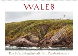 WALES - Die Küstenlandschaft von Pembrokeshire (Wandkalender 2023 DIN A2 quer)