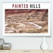 PAINTED HILLS - Oregons bunte Hügel (Premium, hochwertiger DIN A2 Wandkalender 2023, Kunstdruck in Hochglanz)