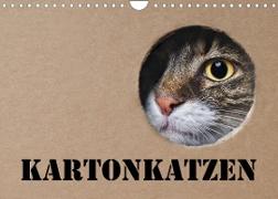 Karton Katzen (Wandkalender 2023 DIN A4 quer)