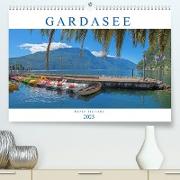 Gardasee - Perle Italiens 2023 (Premium, hochwertiger DIN A2 Wandkalender 2023, Kunstdruck in Hochglanz)