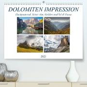Dolomiten Impression, Hochpustertal, Seiser Alm, Gröden, Val di Fassa (Premium, hochwertiger DIN A2 Wandkalender 2023, Kunstdruck in Hochglanz)