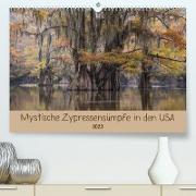 Mystische ZypressensümpfeAT-Version (Premium, hochwertiger DIN A2 Wandkalender 2023, Kunstdruck in Hochglanz)