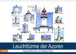 Leuchttürme der Azoren (Wandkalender 2023 DIN A3 quer)