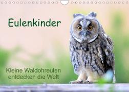 Eulenkinder - Kleine Waldohreulen entdecken die Welt (Wandkalender 2023 DIN A4 quer)