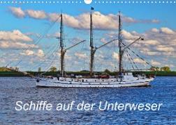 Schiffe auf der Unterweser (Wandkalender 2023 DIN A3 quer)