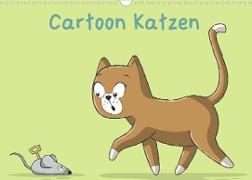 Cartoon Katzen (Wandkalender 2023 DIN A3 quer)
