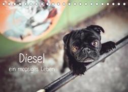 Diesel - ein mopsiges Leben (Tischkalender 2023 DIN A5 quer)
