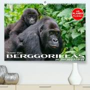 Berggorillas im Herzen Afrikas (Premium, hochwertiger DIN A2 Wandkalender 2023, Kunstdruck in Hochglanz)