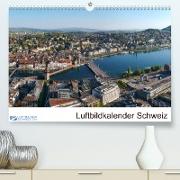 Luftbildkalender SchweizCH-Version (Premium, hochwertiger DIN A2 Wandkalender 2023, Kunstdruck in Hochglanz)