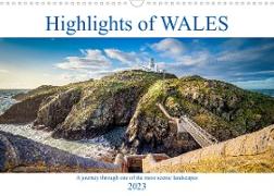 Highlights of Wales (Wall Calendar 2023 DIN A3 Landscape)