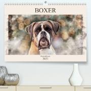 Boxer Photo&Kunst (Premium, hochwertiger DIN A2 Wandkalender 2023, Kunstdruck in Hochglanz)