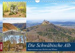 Die Schwäbische Alb - Impressionen aus Herbst und Winter (Wandkalender 2023 DIN A4 quer)