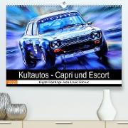 Kultautos - Capri und Escort (Premium, hochwertiger DIN A2 Wandkalender 2023, Kunstdruck in Hochglanz)