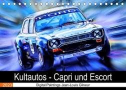 Kultautos - Capri und Escort (Tischkalender 2023 DIN A5 quer)