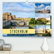 Stockholm - Maritime Ansichten (Premium, hochwertiger DIN A2 Wandkalender 2023, Kunstdruck in Hochglanz)