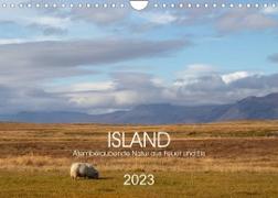 ISLAND Atemberaubende Natur aus Feuer und Eis (Wandkalender 2023 DIN A4 quer)