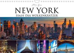New York - Stadt der Wolkenkratzer (Wandkalender 2023 DIN A4 quer)