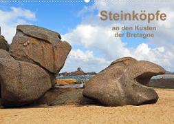 Steinköpfe an den Küsten der Bretagne (Wandkalender 2023 DIN A2 quer)