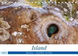 Island Topviews - Ansichten von oben (Tischkalender 2023 DIN A5 quer)