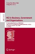 HCI in Business, Government and Organizations