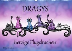 Dragys - herzige Flugdrachen (Wandkalender 2023 DIN A2 quer)