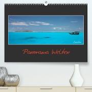 Panorama Welten (Premium, hochwertiger DIN A2 Wandkalender 2023, Kunstdruck in Hochglanz)