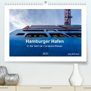 Hamburger Hafen - In der Welt der Container-Riesen (Premium, hochwertiger DIN A2 Wandkalender 2023, Kunstdruck in Hochglanz)
