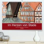 Im Herzen von Stade (Premium, hochwertiger DIN A2 Wandkalender 2023, Kunstdruck in Hochglanz)