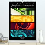 Grafische Farbenfreude (Premium, hochwertiger DIN A2 Wandkalender 2023, Kunstdruck in Hochglanz)