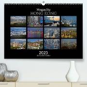 Megacity Hong Kong (Premium, hochwertiger DIN A2 Wandkalender 2023, Kunstdruck in Hochglanz)