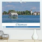 Chiemsee - Sommerferien am bayrischen Meer (Premium, hochwertiger DIN A2 Wandkalender 2023, Kunstdruck in Hochglanz)
