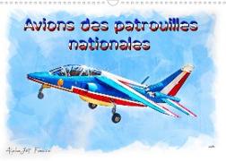 Avions des patrouilles nationales (Calendrier mural 2023 DIN A3 horizontal)