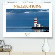 Inselleuchttürme Island (Premium, hochwertiger DIN A2 Wandkalender 2023, Kunstdruck in Hochglanz)
